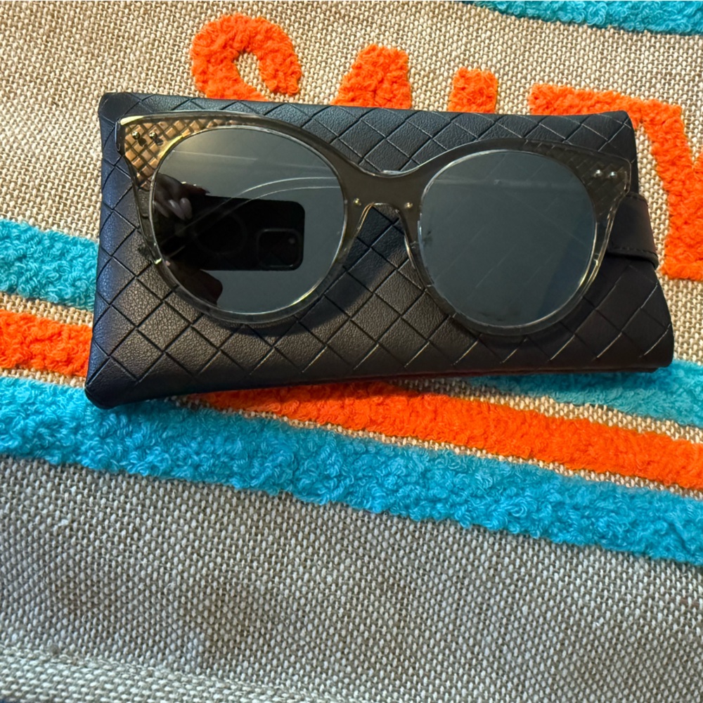 Bottega Veneta Black Sunglasses with Case